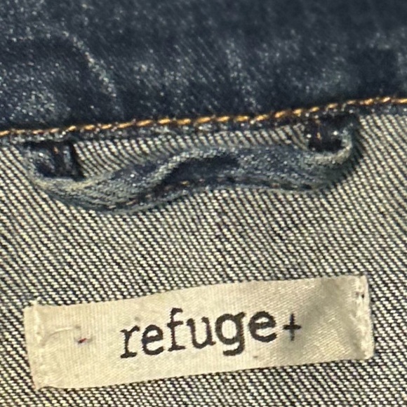 90s R&B Kinda Love Denim Jacket Distressed Graphic Oversized Streetwear - Picture 6 of 6